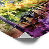 Poster Toscane Aquarelle Art (Coin)