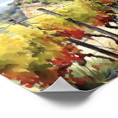 Poster Toscane Aquarelle Art (Coin)