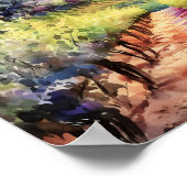 Poster Toscane Aquarelle Art (Coin)