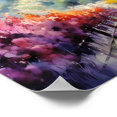 Poster Toscane Aquarelle Art (Coin)