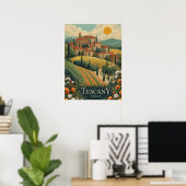 Poster Toscane au coucher du soleil - Italie Voyage (Bureau à domicile)