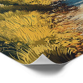 Poster Toscane, Campagne Italienne Idyllique (Coin)