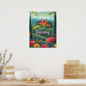 Poster Toscane Italie (Cuisine)