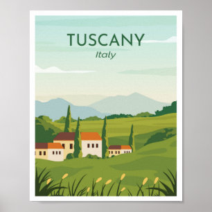 Poster Toscane Italie