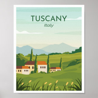 Poster Toscane Italie