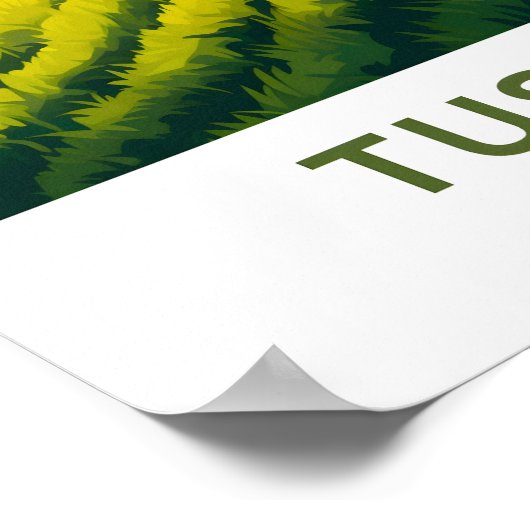 Poster Toscane Italie Imprimer Voyage (Coin)