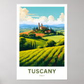 Poster Toscane Italie Imprimer Voyage (Devant)