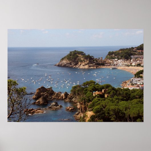 Poster TOSSA DE MAR. Ville située sur la Costa Brava. (Devant)