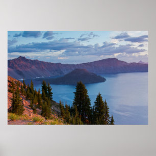 Poster Tôt le matin, Crater Lake