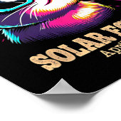 Poster Total Chat Éclipse Solaire 8 avril (Coin)