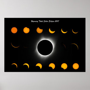 Poster Total de l'affiche Solar Eclipse 2017