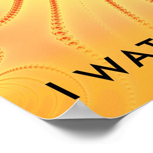 Poster Total des éclipses solaires art fractal (Coin)