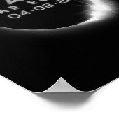 Poster Total Éclipse Solaire 04.08.2024 Totalité 2 (Coin)
