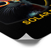 Poster Total Éclipse Solaire 2024 Mignons Éclipse Solaire (Coin)