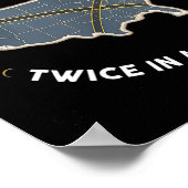 Poster Total Éclipse Solaire Deux Fois Dans Une Vie 2017 (Coin)