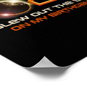 Poster Total Éclipse Solaire J'Ai Éclaté Le Soleil À Ma N (Coin)