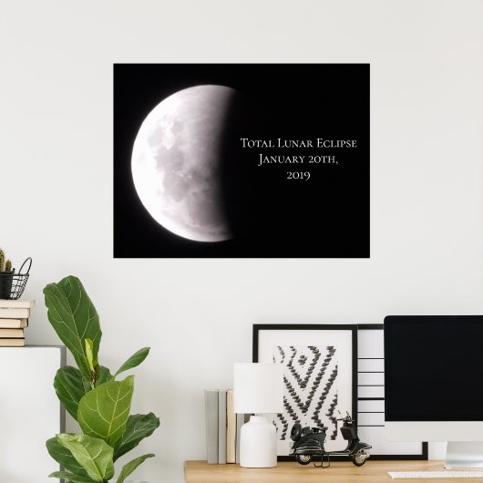 Poster total Lunaire Eclipse Moon (Bureau à domicile)