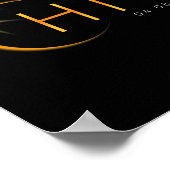 Poster Total Solaire Eclipse 2024 État Ohio Totalité Avri (Coin)