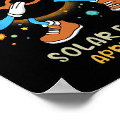 Poster Total Solaire Eclipse 2024 Fun Dabbing Pour Enfant (Coin)