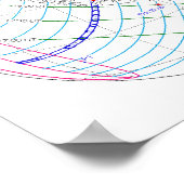 Poster Total Solaire Eclipse 2024 Global Path (Coin)
