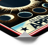 Poster Total Solaire Eclipse 2024 Totalité Amusante Total (Coin)