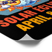 Poster Total Solaire Eclipse Chase 2024 Le Soleil Obtient (Coin)