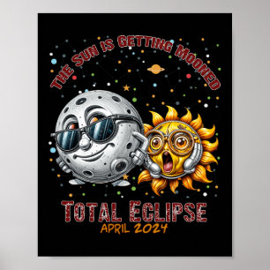 Poster Total Solaire Eclipse Chase Avril 2024 Le Soleil G