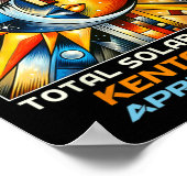 Poster Total Solaire Eclipse Kenton Ohio (Coin)