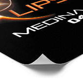 Poster Total Solaire Eclipse Médina Ohio (Coin)