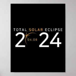 Poster Total Solar Eclipse 2024 North American Tour 40820
