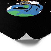 Poster Total Solar Eclipse 2026 Spain Photobomb (Coin)
