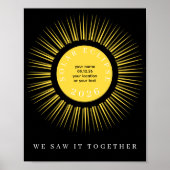 Poster Total solar eclipse 2026 your text personalized (Devant)