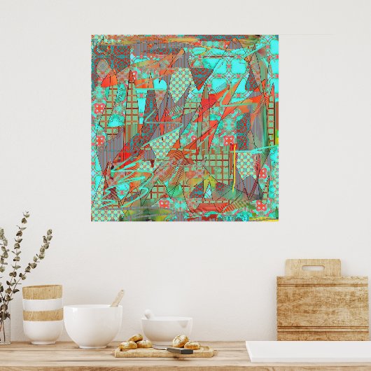 Poster Totalement Abstrait (Cuisine)