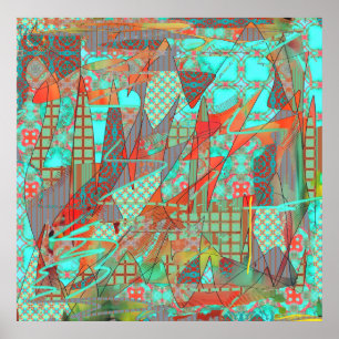 Poster Totalement Abstrait