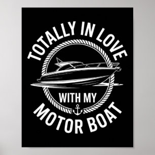 Poster Totalement Amoureux De Mon Capitaine De Bateau À M