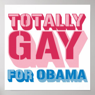 Poster Totalement gay pour Obama -.png