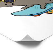 Poster Totalement Ratial Fatigué Rat Pun (Coin)