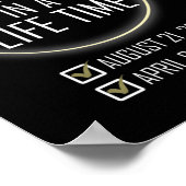 Poster Totalité 04 08 24 Total Éclipse Solaire 2024 7 (Coin)