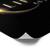 Poster Totalité 04 08 24 Total Solaire Eclipse 2024 (Coin)