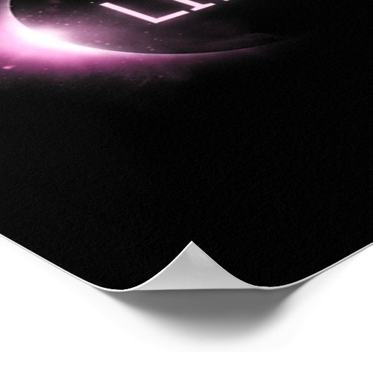 Poster Totalité Éclipse solaire 2024 Total Éclipse solair (Coin)