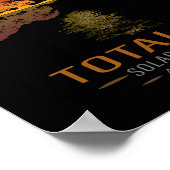 Poster Totalité Printemps 4 08 24 Total Solaire Eclipse G (Coin)
