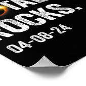 Poster Totalité Rocks Drôle Total Éclipse Solaire 8 2 avr (Coin)