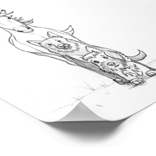 Poster Totem Compagnon (Coin)