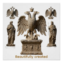 Totem Mystique de l'Aigle Double-Tête Sacré R
