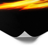 Poster Totenkopf mit Flammen (Coin)