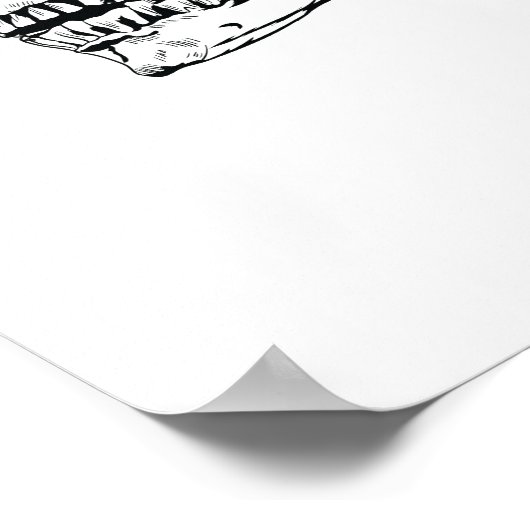 Poster Totenkopf "Punk Rock" (Coin)