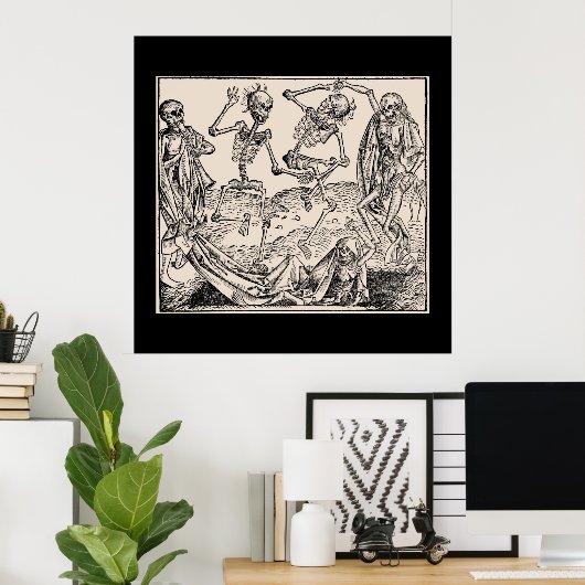 Poster Totentanz / Danse de macabre (Bureau à domicile)