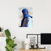 Poster Touareg en bleu (Bureau à domicile)