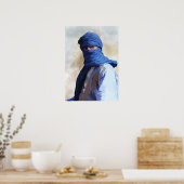 Poster Touareg en bleu (Cuisine)