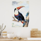 Poster Toucan à bec rouge,  (Cuisine)